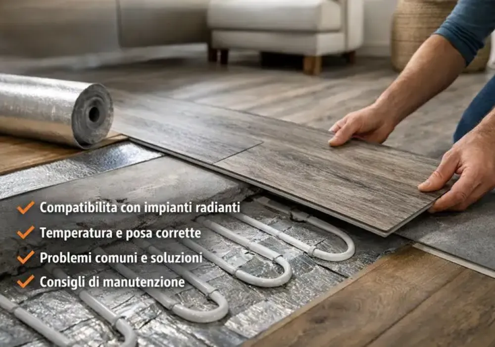Pavimenti in PVC/LVT/SPC su riscaldamento a pavimento: guida tecnica alla posa
