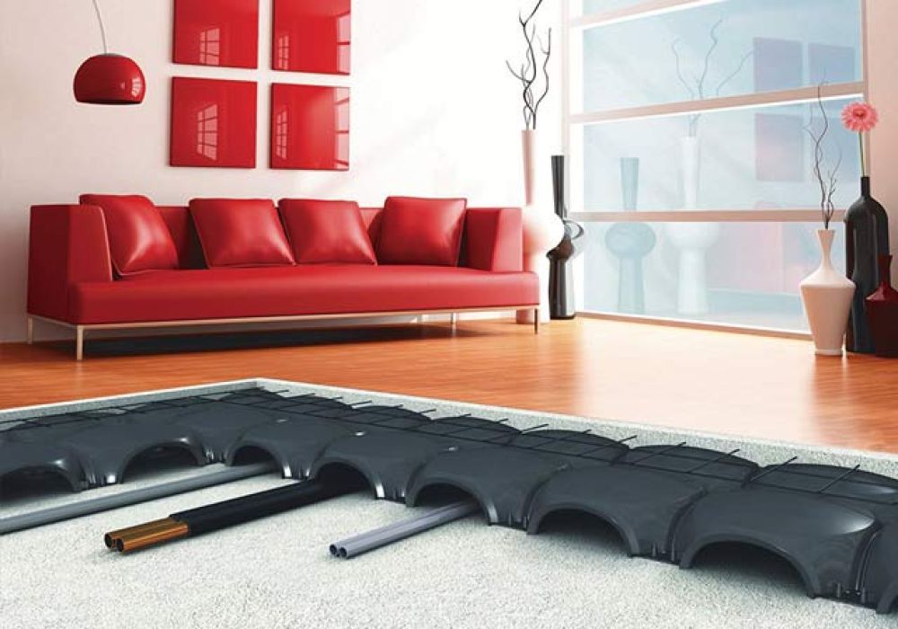 realizzazione massetti con vespaio a igloo in plastica areato